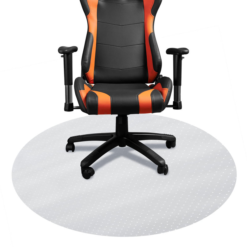 Clear Round Gaming and Office Chair Mat for Carpet