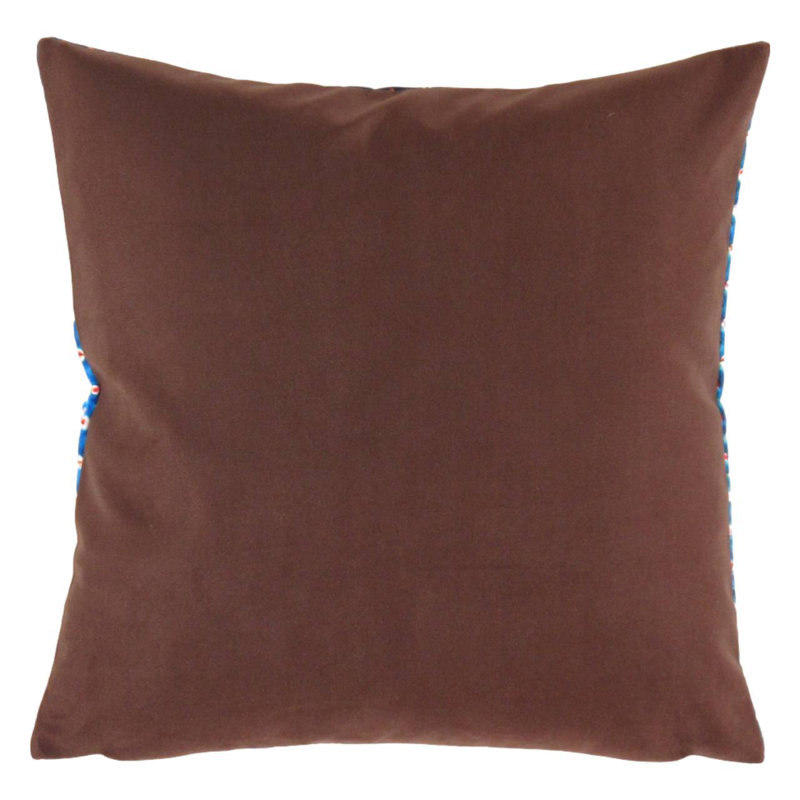 Floral Throw Pillow, Square, Yellow/Malibu/Olive/Rose Oriental, 16" H x 16" W