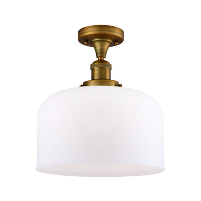 Bell - 1 Light 12" Semi-Flush Mount