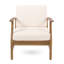 Chaise de patio en bois avec panneaux de lattes élégants, design moderne et élégant de 32,01 lb, poids du produit 27,23 lb-650503704-650503705