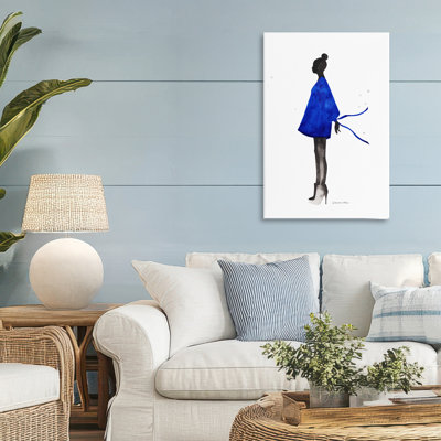 «Girl In Blue Dress Silhouette», conception par Simone Elum