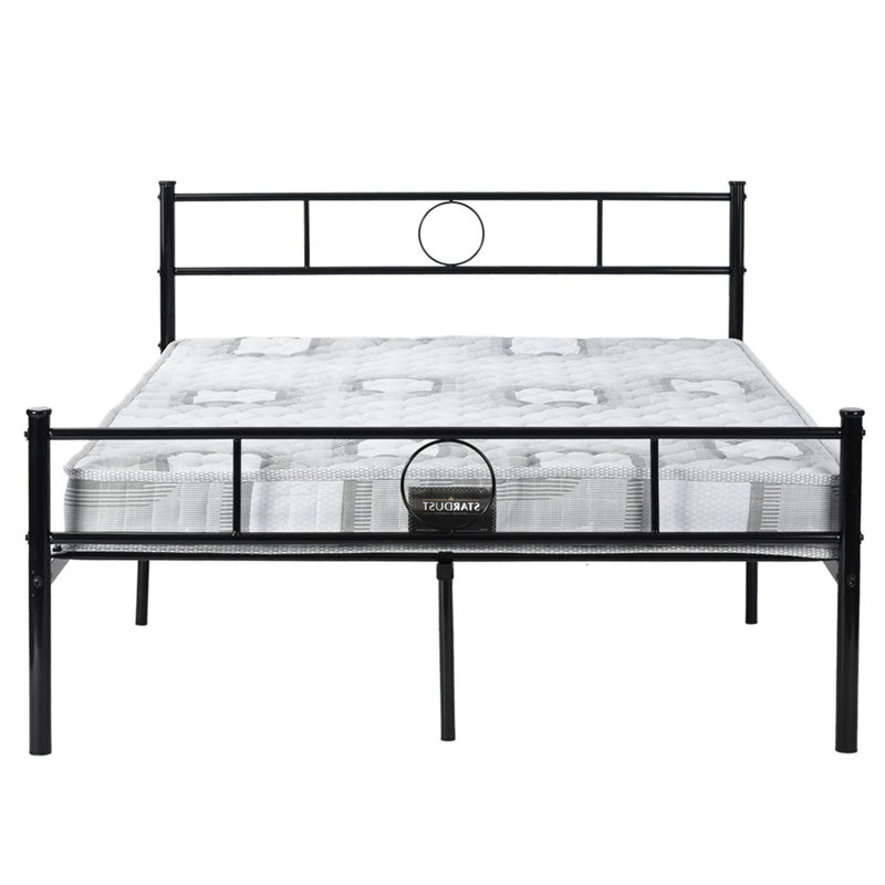 Clementi Metal Slat Bed, Twin, Black