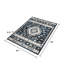 Tapis Jena 5X7, motif géométrique persan classique, noir et bleu-123764809