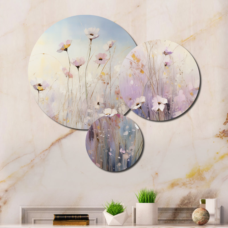 Ensemble de 3 décorations murales en métal