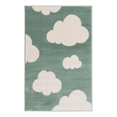 Unique Loom Clouds Whimsy Kids Rug