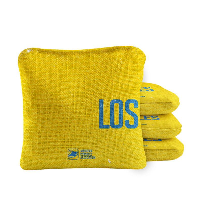 Los Angeles Collegiate Gameday Synergy Pro Cornhole Bags, Yellow