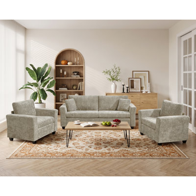 3-Piece Upholstered Living Room Set