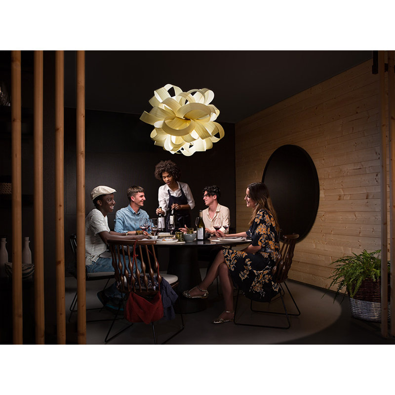 Agatha 1 - Light Pendant, E26 Base, Ivory White