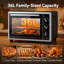 HOMCOM Toaster Oven with Rotisserie