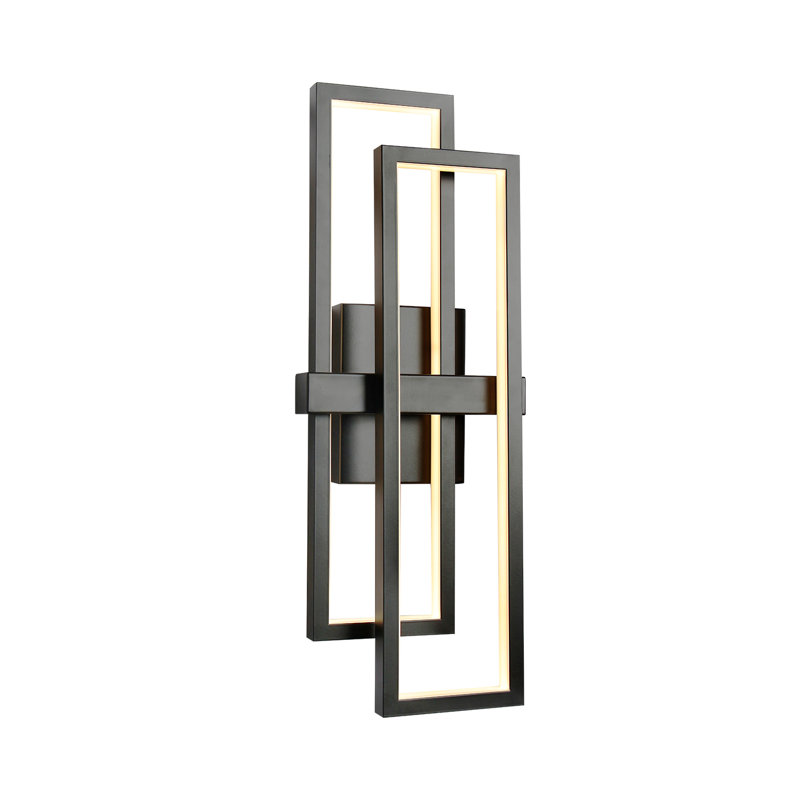 Shawnon Wall Sconces Flush Mount Triac Dimming, Black