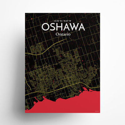 «Oshawa City Map», impression
