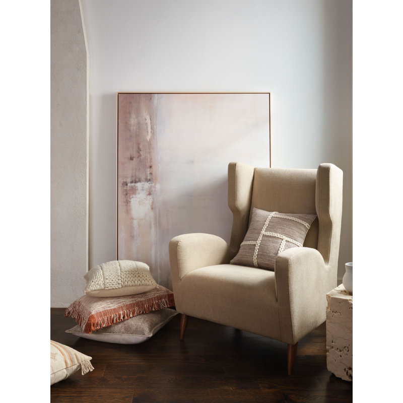  Housse de coussin géométrique 22 po, Gris