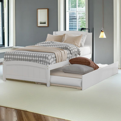 Lit plateforme simple avec lit gigogne