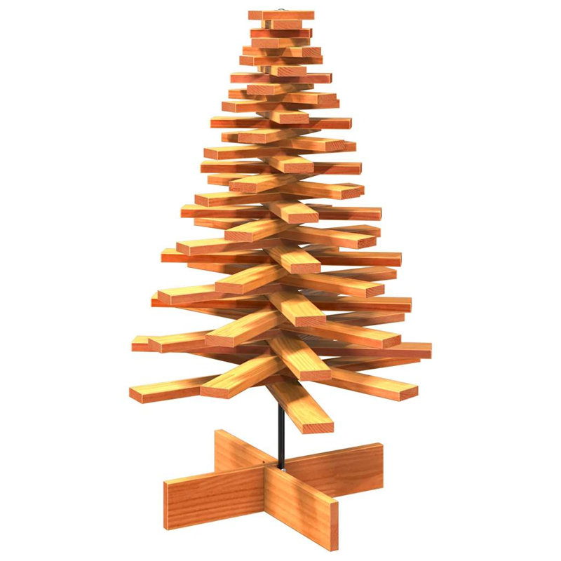 Christmas Decorative Accent, 100cm H x 64cm W x 64cm D, Wax Brown