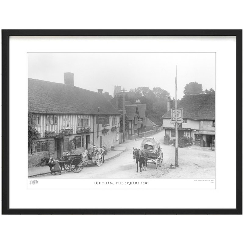 Ightham, The Square 1901 by Francis Frith - Single Picture Frame Print, 28cm H x 36cm W x 2.3cm D