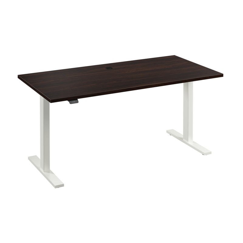 Bush Business Furniture Move 60 Series Electric Height Adjustable Standing Desk, Black Walnut, 27" H x 59.5" W x 29.4" D