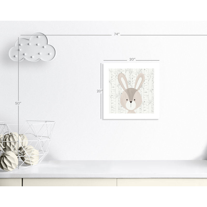 Woodland Friends 3, impression sur papier, H 20 po x l 20 po x P 1 po