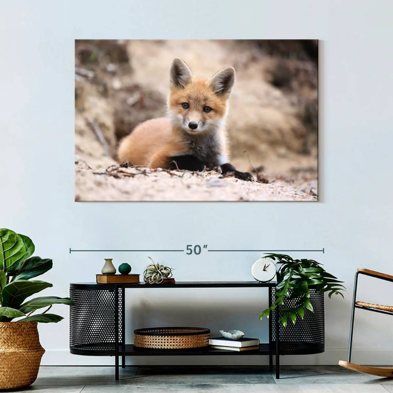 Little Brown Fox, 32" H x 48" W