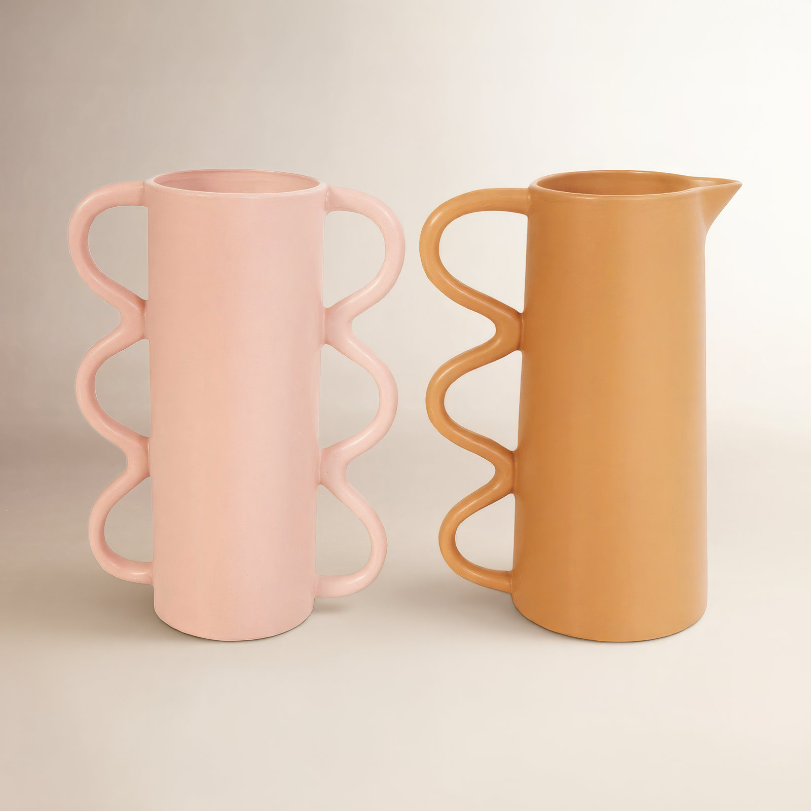 Edicott 10.25'' Dolomite Table Vase, Brown/Pink
