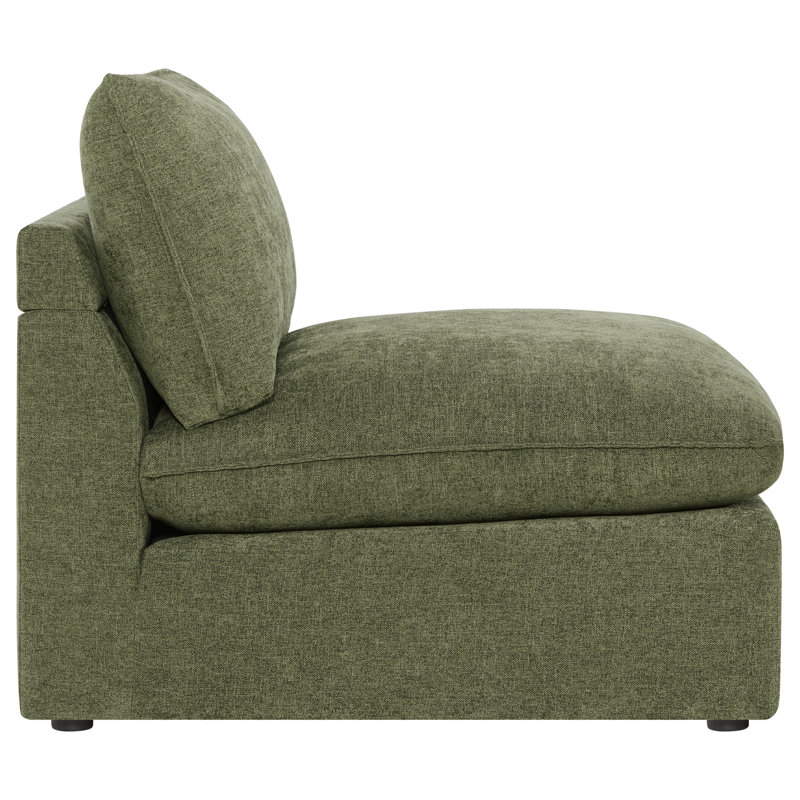 Chaise sans accoudoirs Lucan, Vert mousse