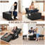 Canapé-lit pliant multi-fonctions en lin 72 po Ross-694019410