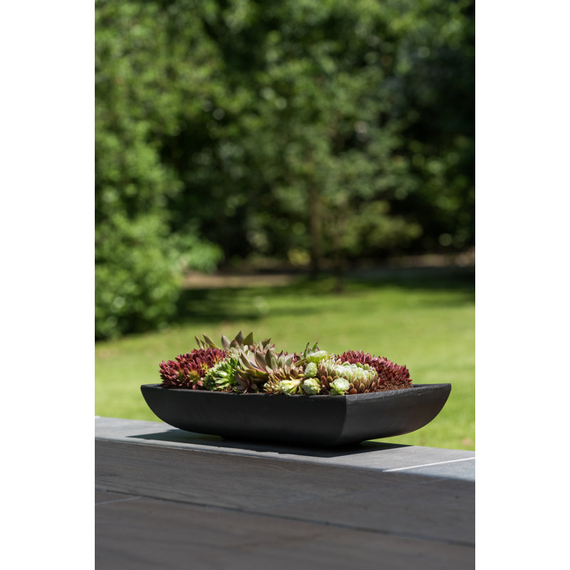 Rectangular Outdoor Planter, 4" H x 25" W x 9.5" D