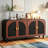 Sideboard Cabinet with Gold Half-Moon Handle