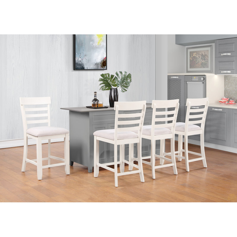Counter Bench, White, White