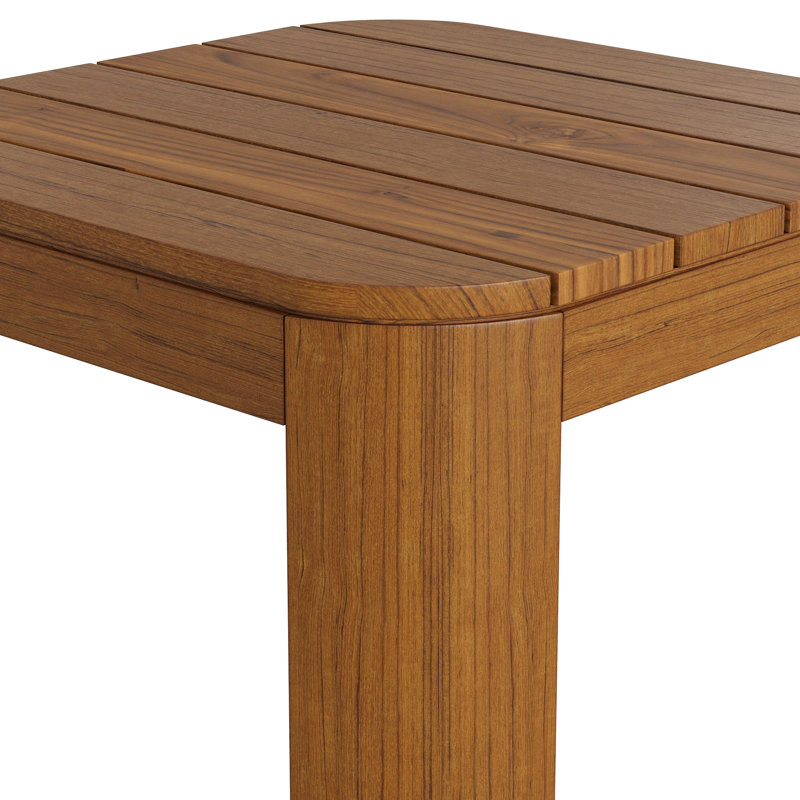 Table d'appoint d'extérieur Kona en teck naturel, Natural