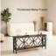 Table basse de 70,9 pouces avec tablette de rangement ouverte de style rétro-1343057379