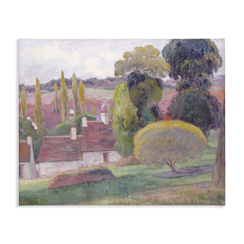Une ferme en toile de Gauguin en Bretagne, design par Stellar Design Studio, H 24 po x l 30 po