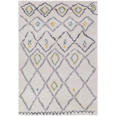 Tapis géométrique à surface multicolore Korra