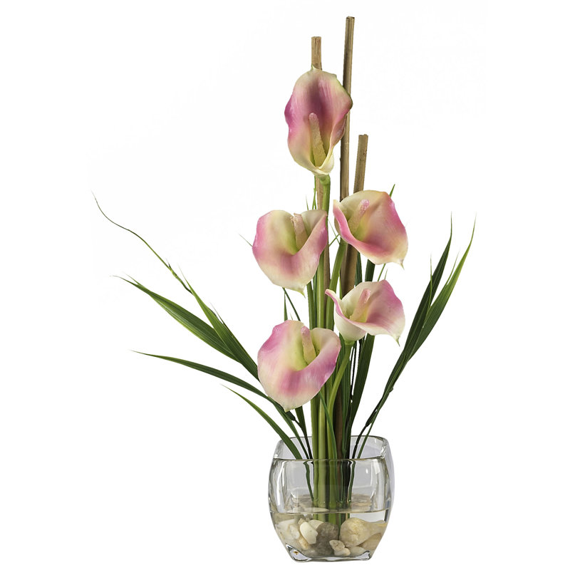 Centre de table Calla Lilies, Rose