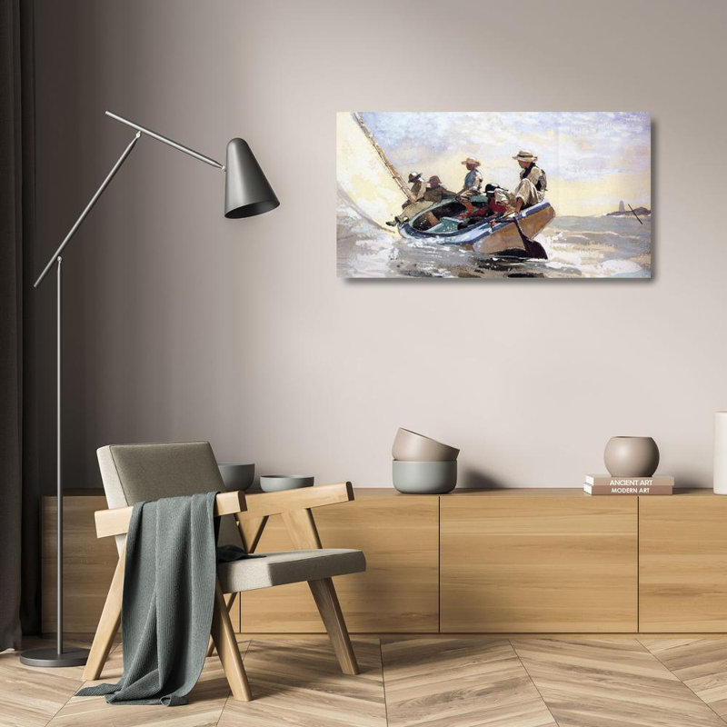 Sailing the Catboat, 13" H x 24" W