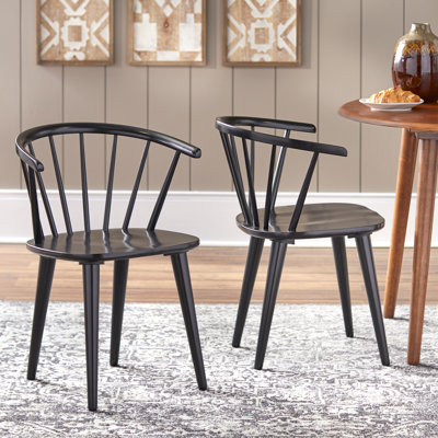 Demi-Lee 18'' H Solid Wood Side Chair