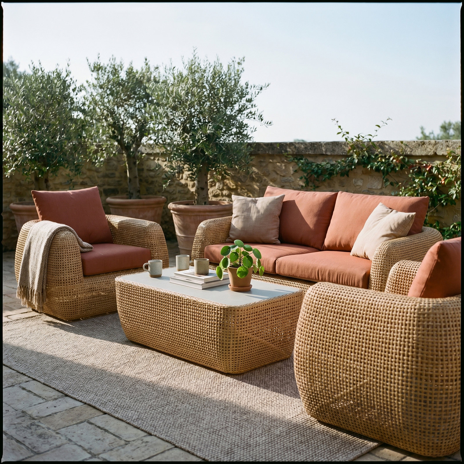 Sydney Sunbrella® Patio Lounge Chair, Play Adobe