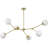 Hilrich 6 - Light Dimmable Sputnik Modern Linear Chandelier-1180420553