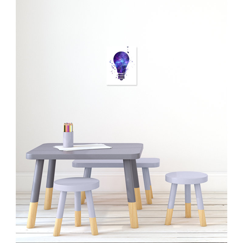 Décoration murale pour enfants light vagues, H 14 po x l 11 po x P 1,5 po, Toile