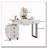 Adjustable-Length Vanity with Cloud LED Mirror