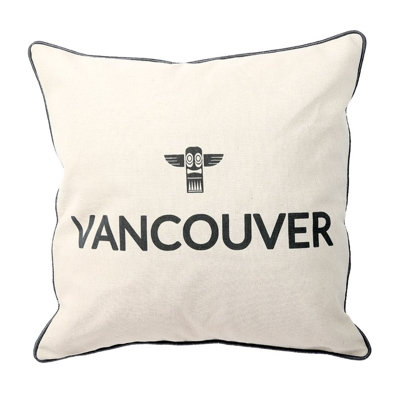 O Canada Cities Vancouver Throw Pillow