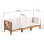 Ensemble de conversation d'extérieur en bois d'acacia 6 pièces avec coussins Riehlin