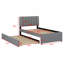 Lit plateforme tapissier avec lit gigogne-1174277246