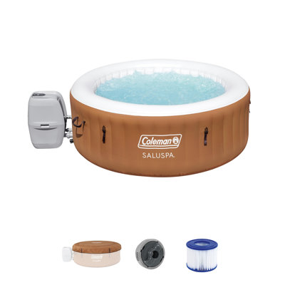 Coleman SaluSpa AirJet Inflatable Round Hot Tub with 60 Soothing Jets