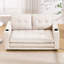 Canapé, canapé convertible en futon rembourré, causeuse pliable capitonnée avec canapé-lit escamotable, méridienne à dossier rabattable avec poches latérales et porte-gobelet-27995619