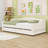 Twin XL Upholstered Daybed with Storage Drawers and LED Light-1435887947