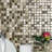 Crystal Stone 0.625 in. x 0.625 in. Glass & Stone Multi Finish Tiny Square Mosaic Decorative Kitchen & Bathroom Wall Tile-36910447