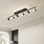 Black/Gold LED Adjustable Fixed Track Lighting Head