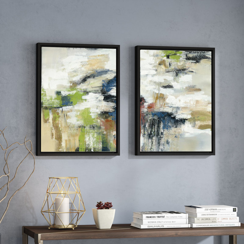 Highline View by Silvia Vassileva 2 Piece Print Set on Canvas, 24" H x 36" W x 2" D, White Floater Frame