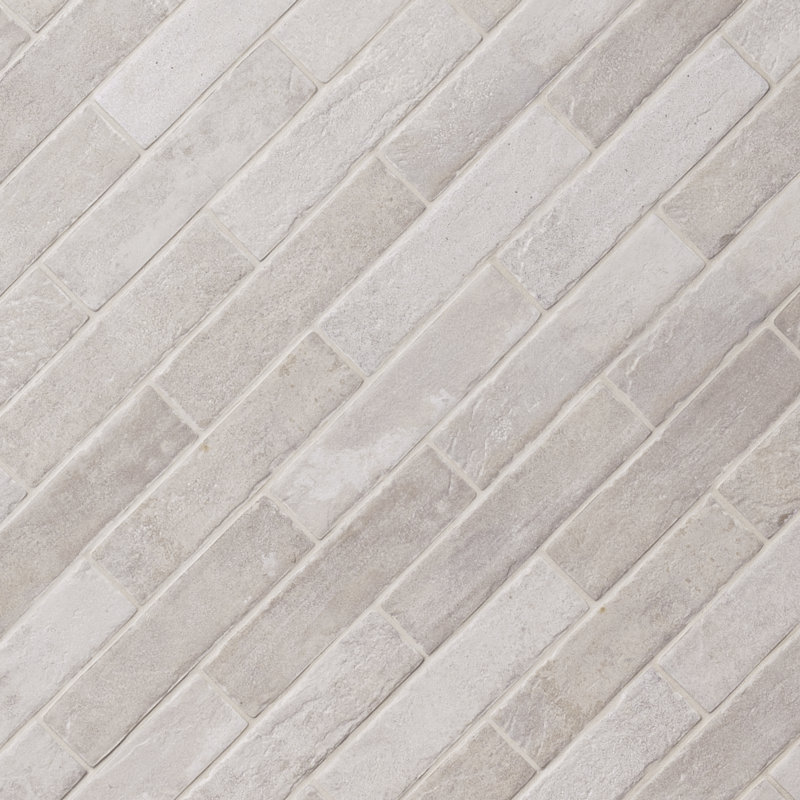 Montello 2 in. x 10 in. Matte Porcelain Brick Look Floor and Wall Tile, Ivora