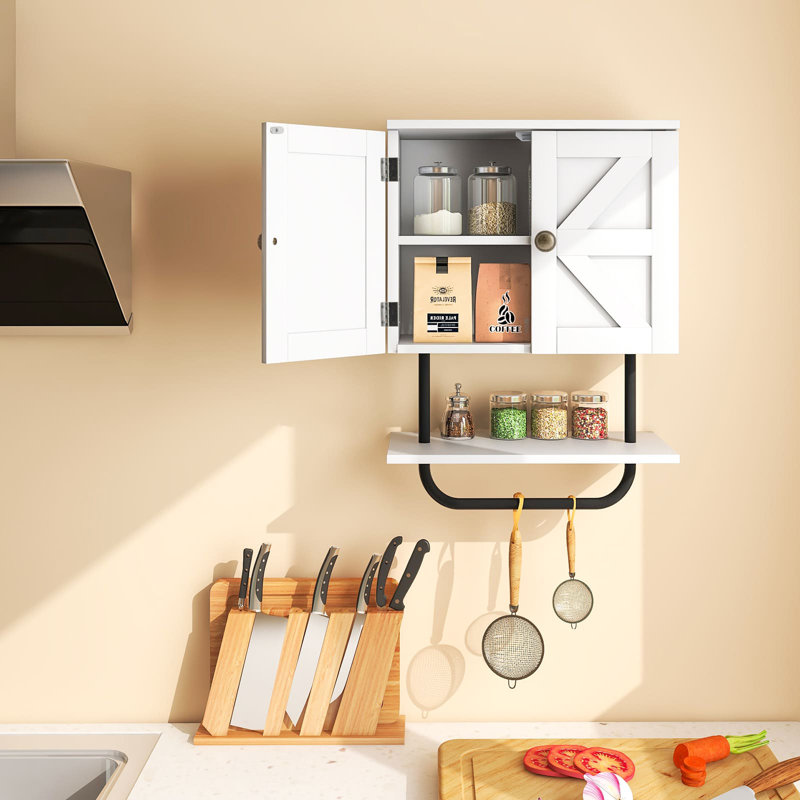 MDF Wall Bathroom Cabinet, White
